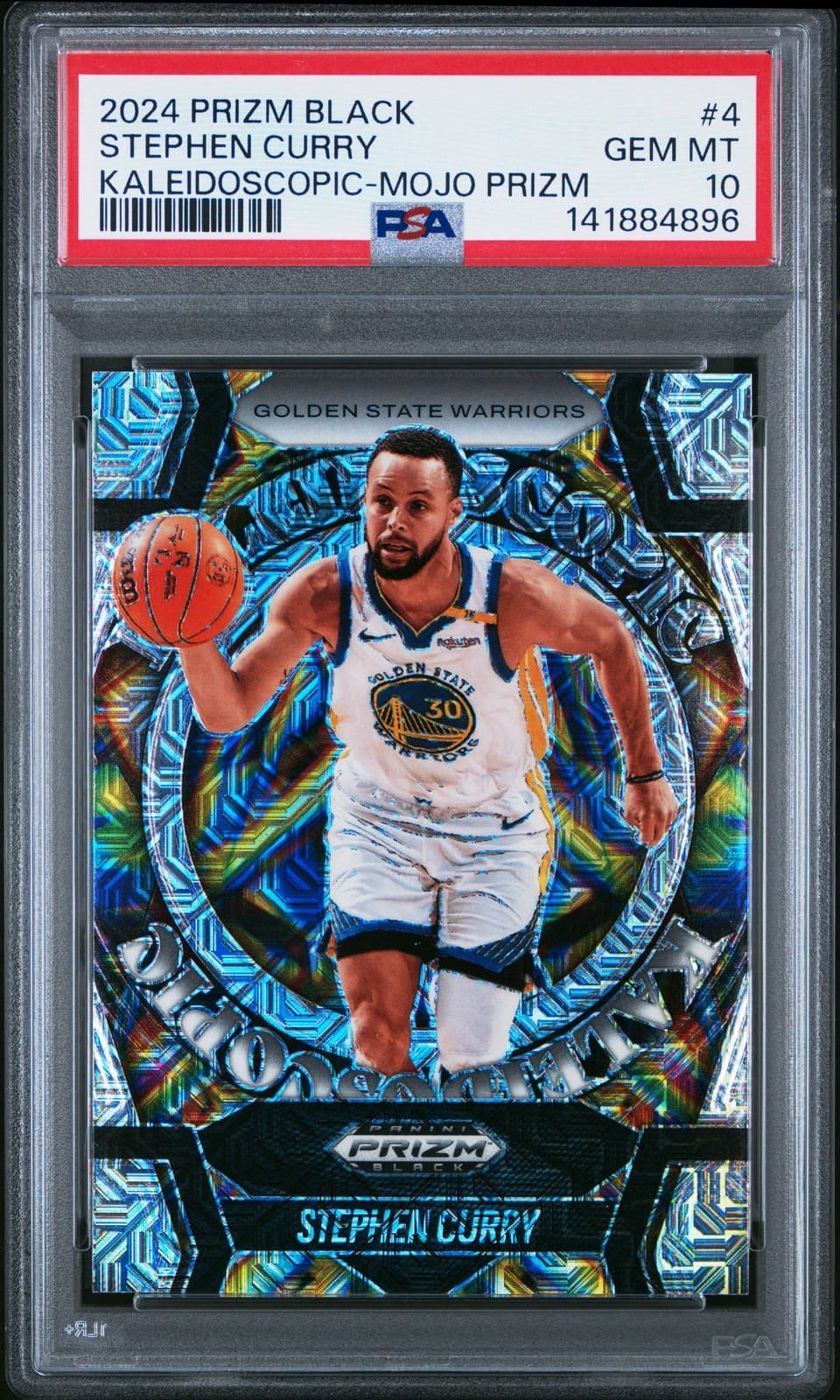 2024 Panini Prizm Black Kaleidoscopic Stephen Curry 1/1 #4 PSA 10 GEM MINT